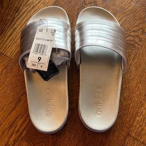 Adidas adilette comfort silver sandals